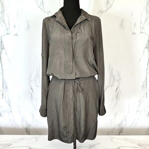DVF Diane Von Furstenberg TAYA Dress 100% Silk Deep Ash